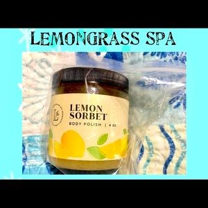 Brand New Sealed Lemongrass Spa Products Lemon Sorbet Body Polish 8 oz